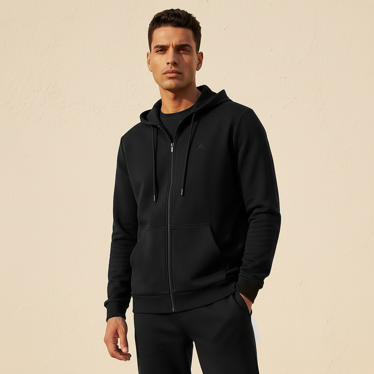 Jacket with Long Sleeves and Hood-men-winterwear-hoodiesandsweatshirts-image-1