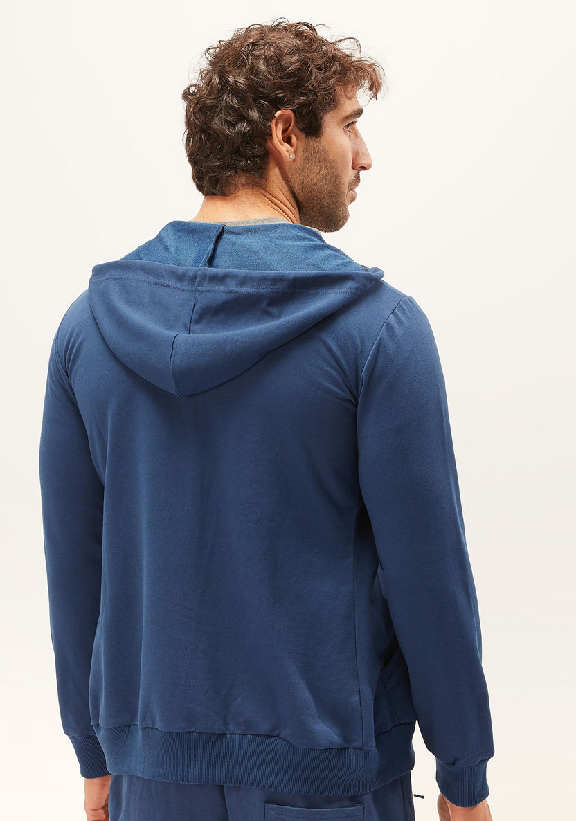 Solid Jacket with Long Sleeves and Hood-Hoodies and Sweatshirts-image-3