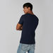 Plain T-shirt with V-neck and Short Sleeves-T Shirts-thumbnailMobile-2