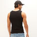 Textured Sleeveless Vest with Round Neck-Vests-thumbnailMobile-3