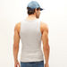 Ribbed Sleeveless Vest with Round Neck-Vests-thumbnail-3