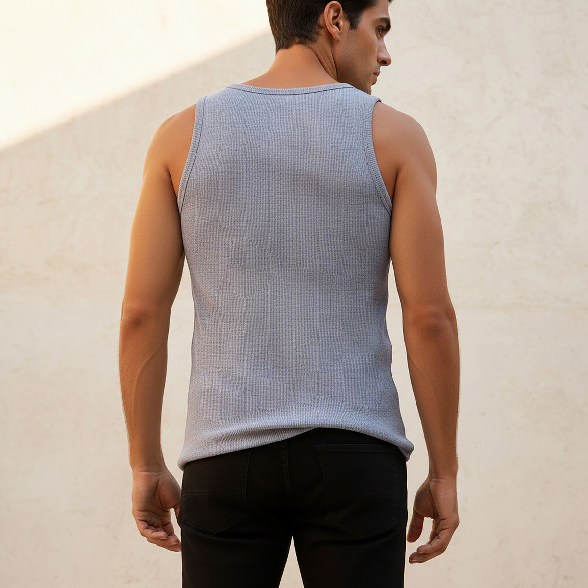 Textured Sleeveless Scoop Neck Vest-men-clothing-tshirtsandpolos-vests-image-4