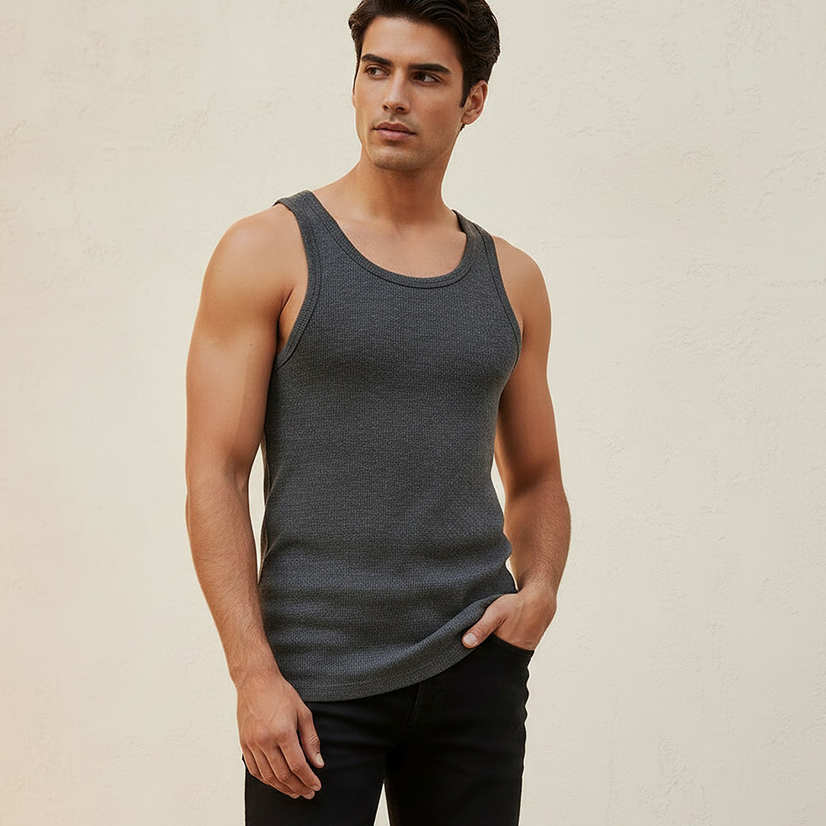 Textured Sleeveless Scoop Neck Vest-men-clothing-tshirtsandpolos-vests-image-5