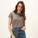 Plain Top with Round Neck and Cap Sleeves-T Shirts-thumbnailMobile-0