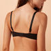 Plain Padded Plunge Bra with Hook and Eye Closure-Bras-thumbnailMobile-2