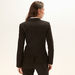 Plain Blazer with Notched Lapel and Long Sleeves-Blazers-thumbnail-3