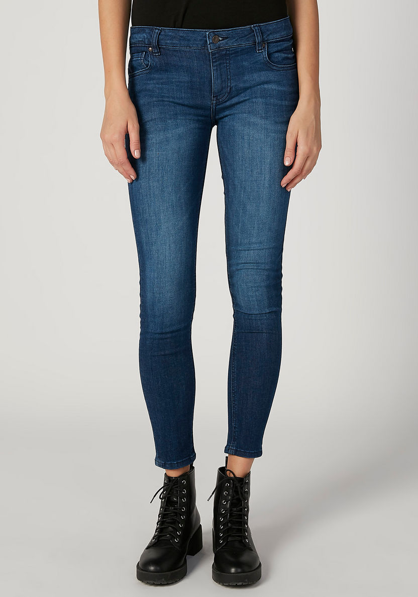 Lee Cooper Skinny Jeans with Pocket Detail and Belt Loops-Jeans-image-0