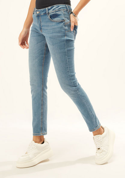 Lee Cooper Full Length Plain Jeans with Pocket Detail and Belt Loops-Jeans-image-0