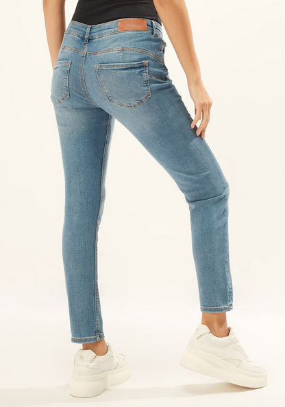 Lee Cooper Full Length Plain Jeans with Pocket Detail and Belt Loops-Jeans-image-3