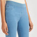 Lee Cooper Solid Denim Jeggings with Elasticated Waistband-Jeggings-thumbnail-2