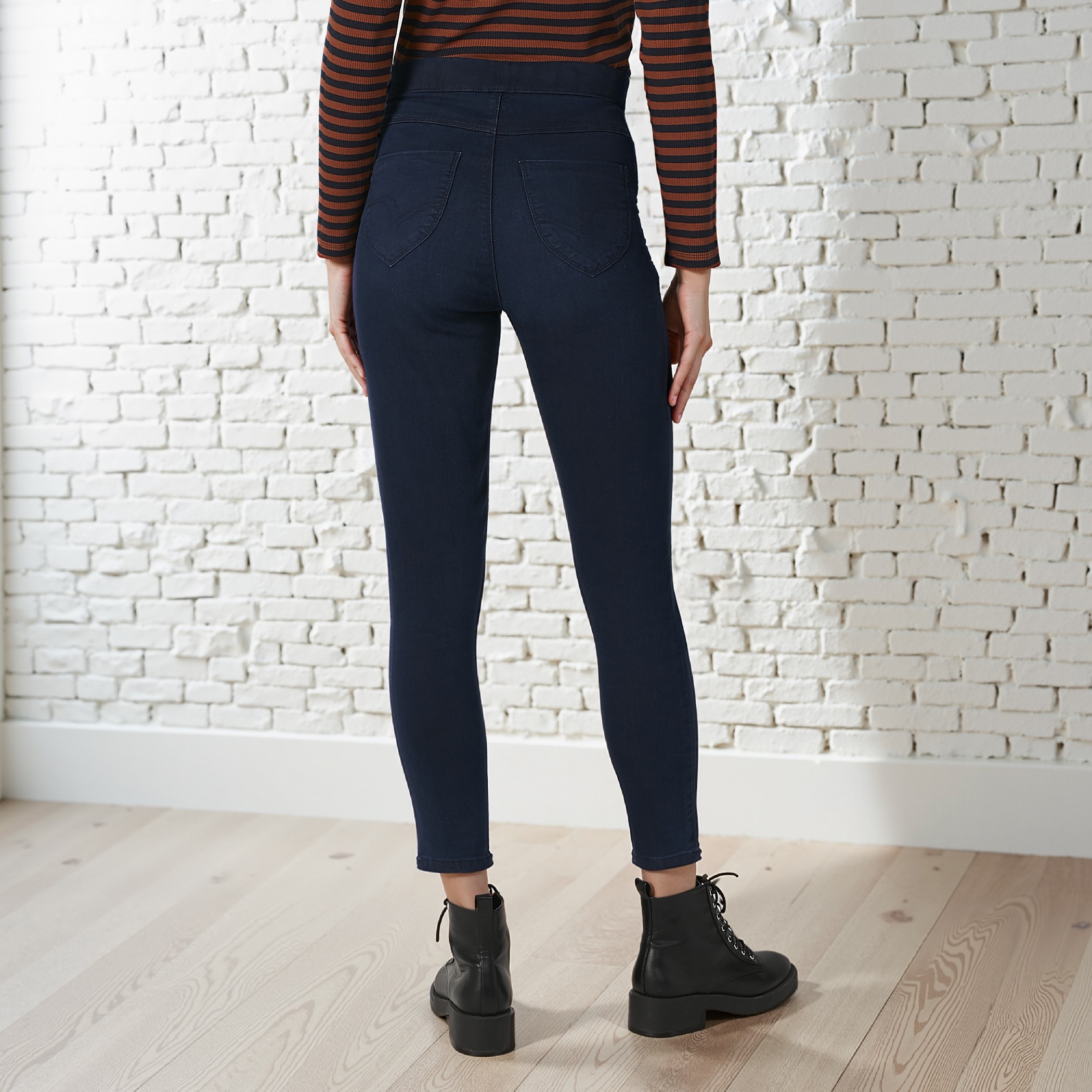 Lee Cooper Flexi Waist Jeggings with Pocket Detail-women-clothing-leggings-image-3