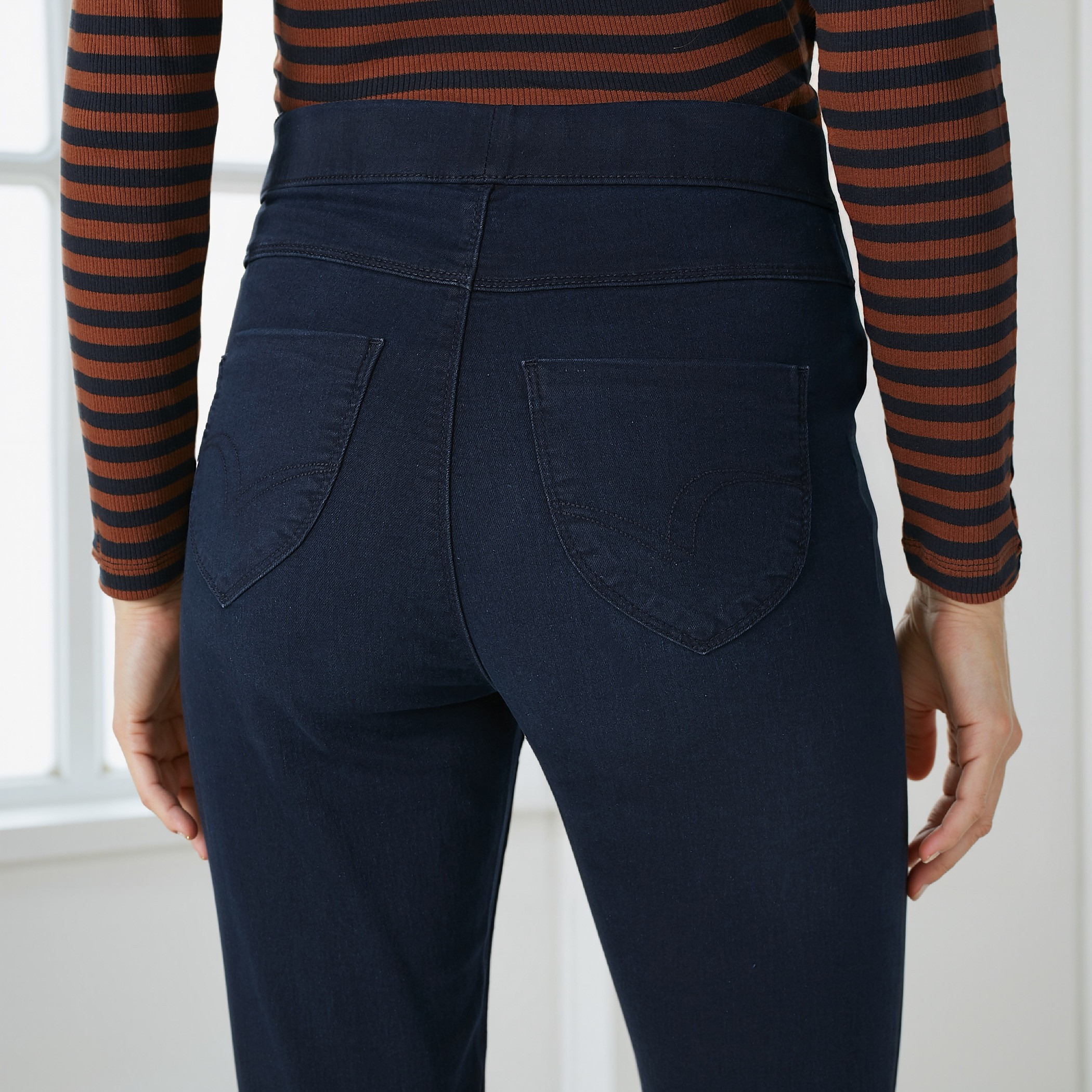 Lee Cooper Flexi Waist Jeggings with Pocket Detail-women-clothing-leggings-image-5