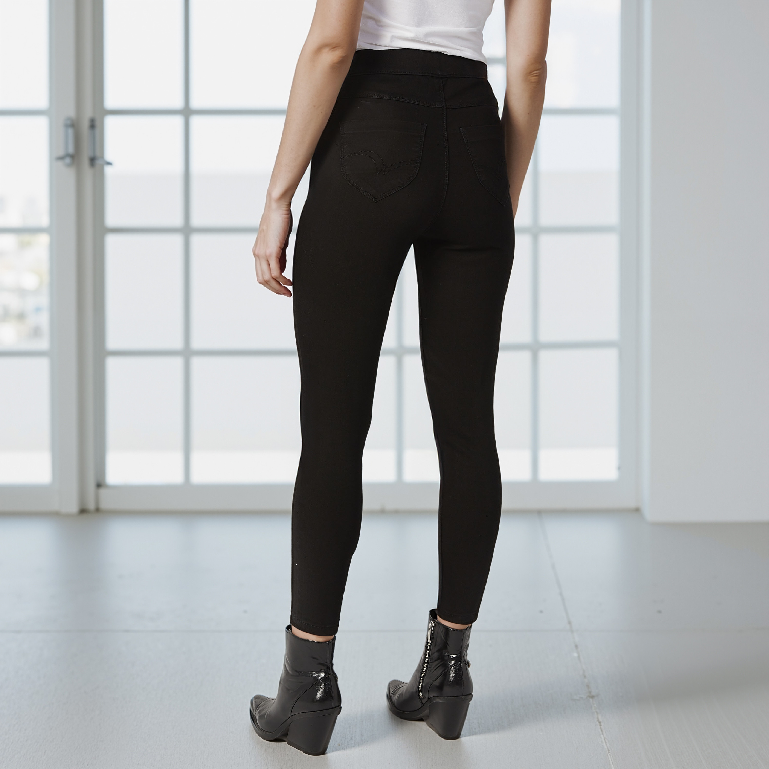 Lee Cooper Flexi Waist Jeggings with Pocket Detail-women-clothing-leggings-image-9