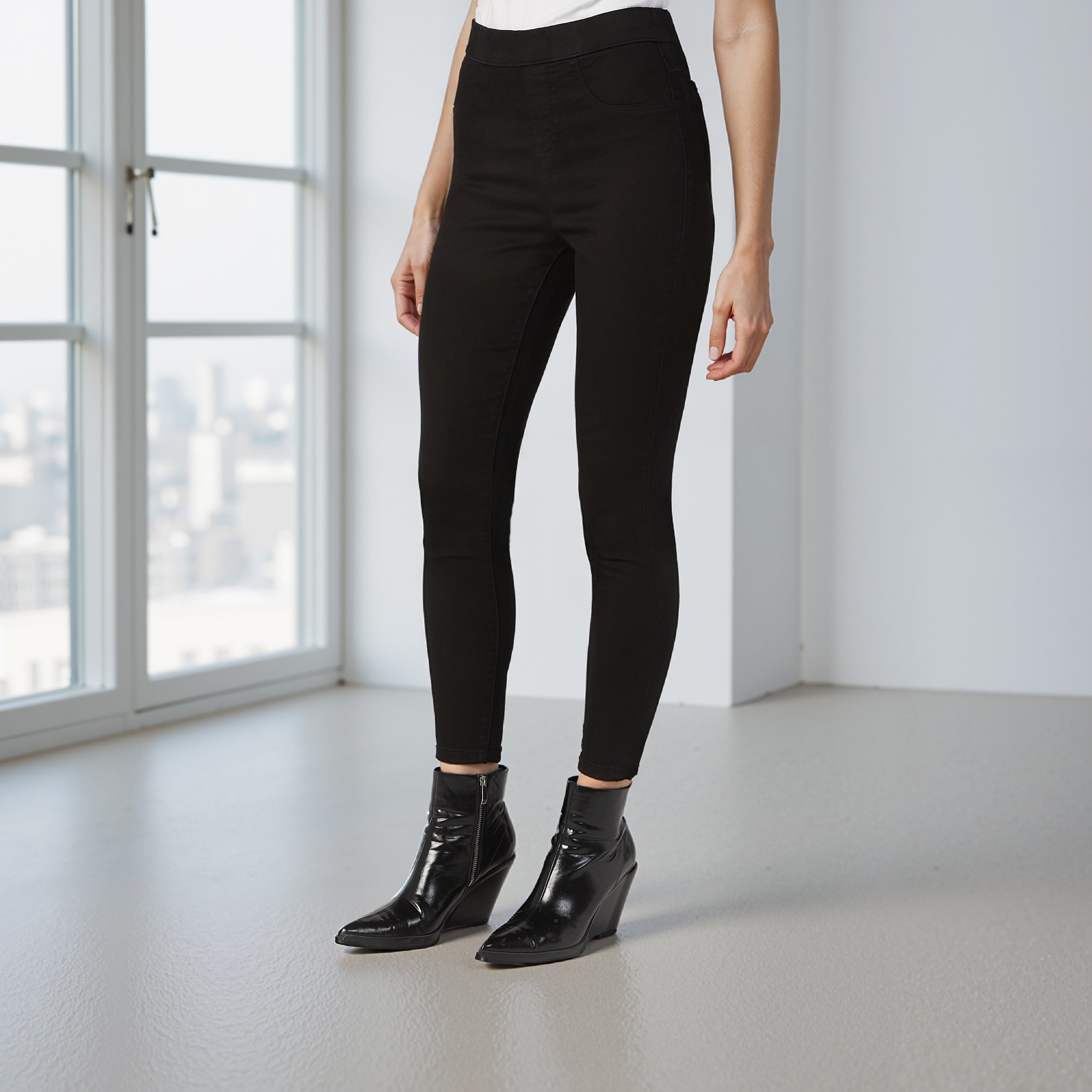 Lee Cooper Flexi Waist Jeggings with Pocket Detail-women-clothing-leggings-image-10