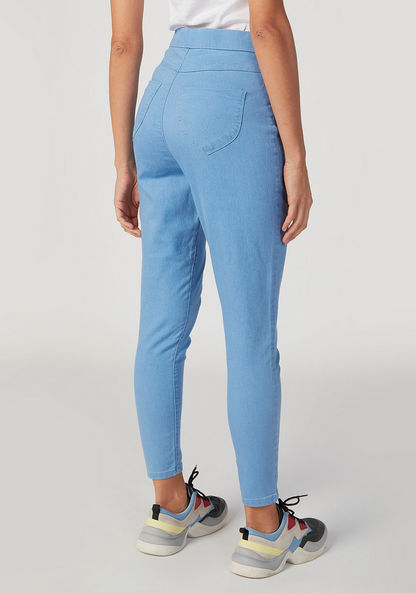 Lee Cooper Plain Jeggings with Pocket Detail and Elasticised Waistband
