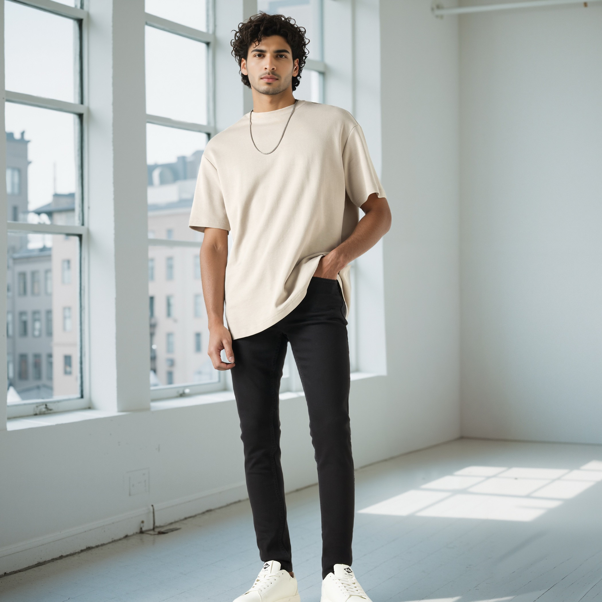 Lee Cooper Skinny Fit Jeans with Pockets-men-clothing-bottoms-jeans-image-2