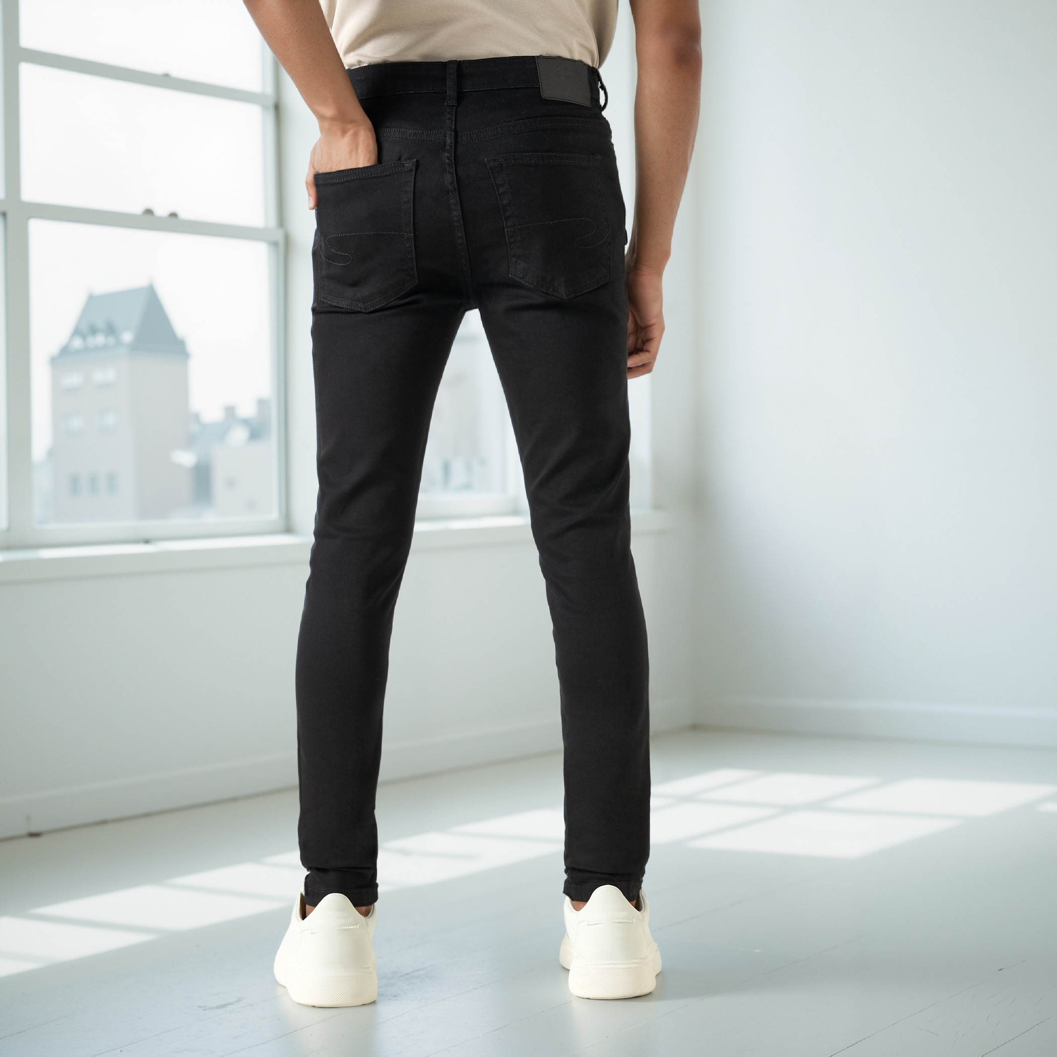 Lee Cooper Skinny Fit Jeans with Pockets-men-clothing-bottoms-jeans-image-3