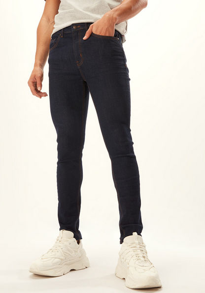 Lee Cooper Full Jeans with Pocket Detail and Belt Loops-Jeans-image-0