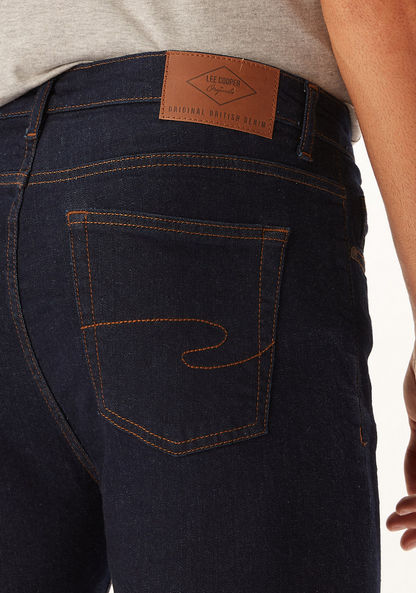 Lee Cooper Full Jeans with Pocket Detail and Belt Loops-Jeans-image-4