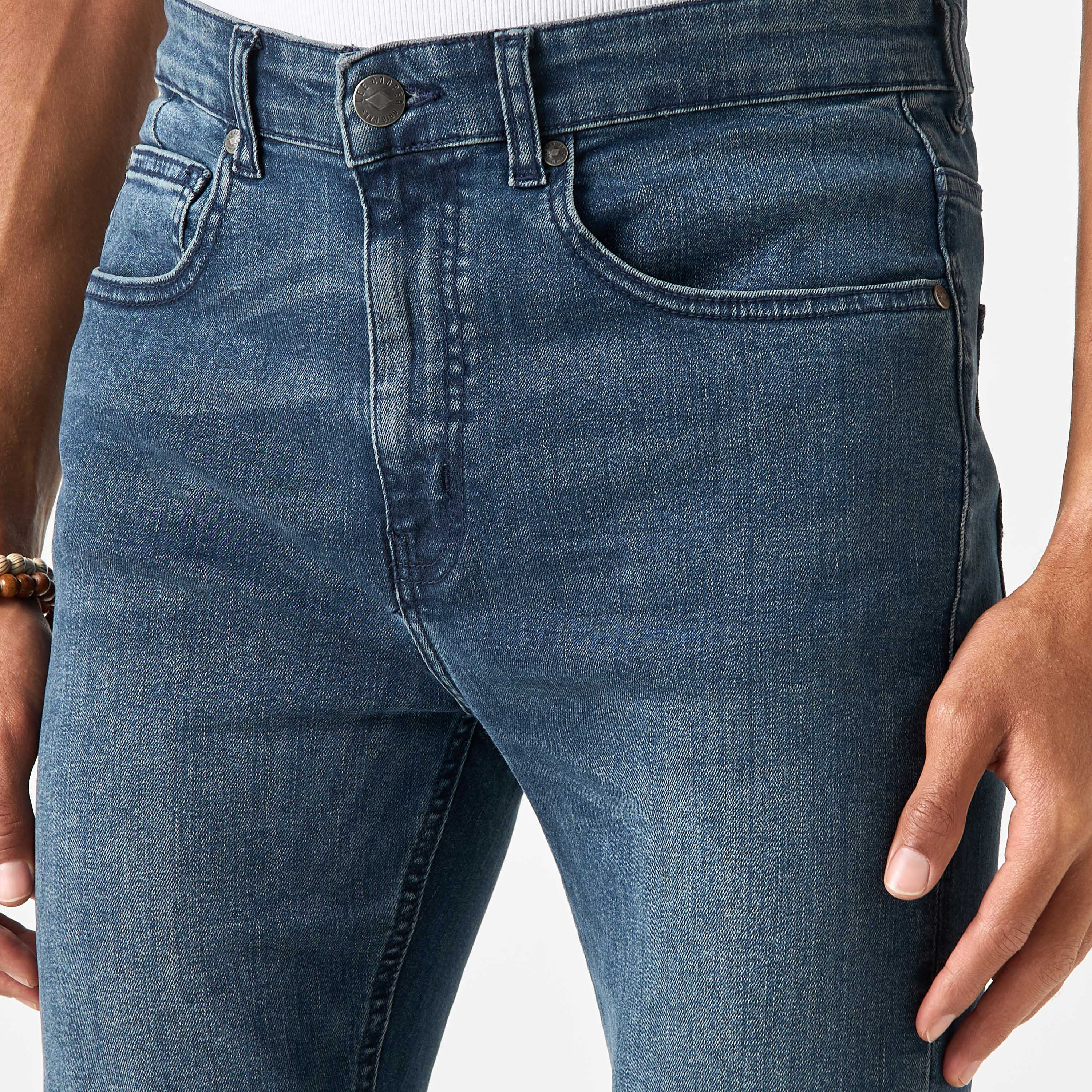 Buy Lee Cooper Jeans with Pocket Detail and Zip Fly Closure | Splash UAE