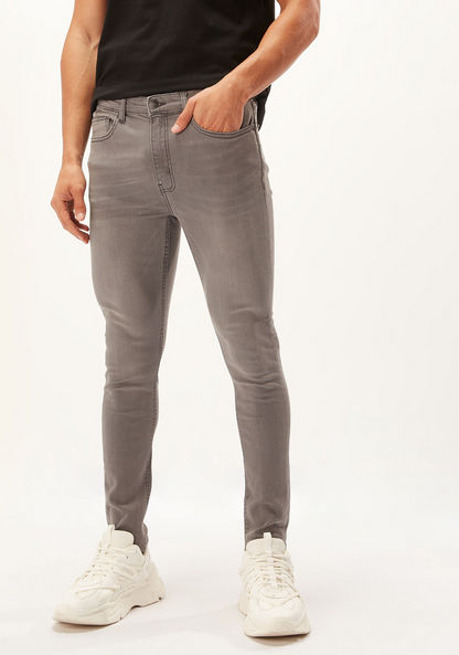 Lee Cooper Full Length Jeans with Pocket Detail-Jeans-image-5