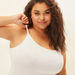 Plus Size Plain Camisole with Scoop Neck and Spaghetti Straps-Vests-thumbnailMobile-2