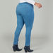Plus Size Full Length Jeggings with Pocket Detail and Elasticised Waistband-Leggings and Jeggings-thumbnail-2