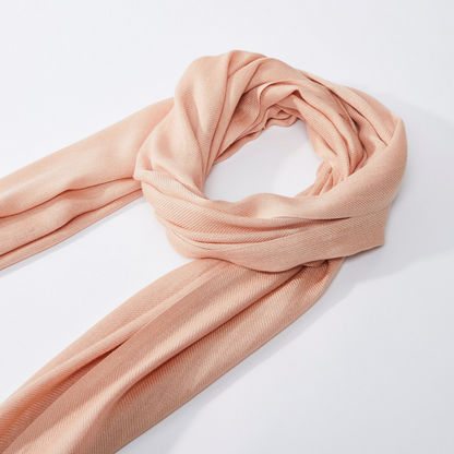 Plain Scarf with Fringes