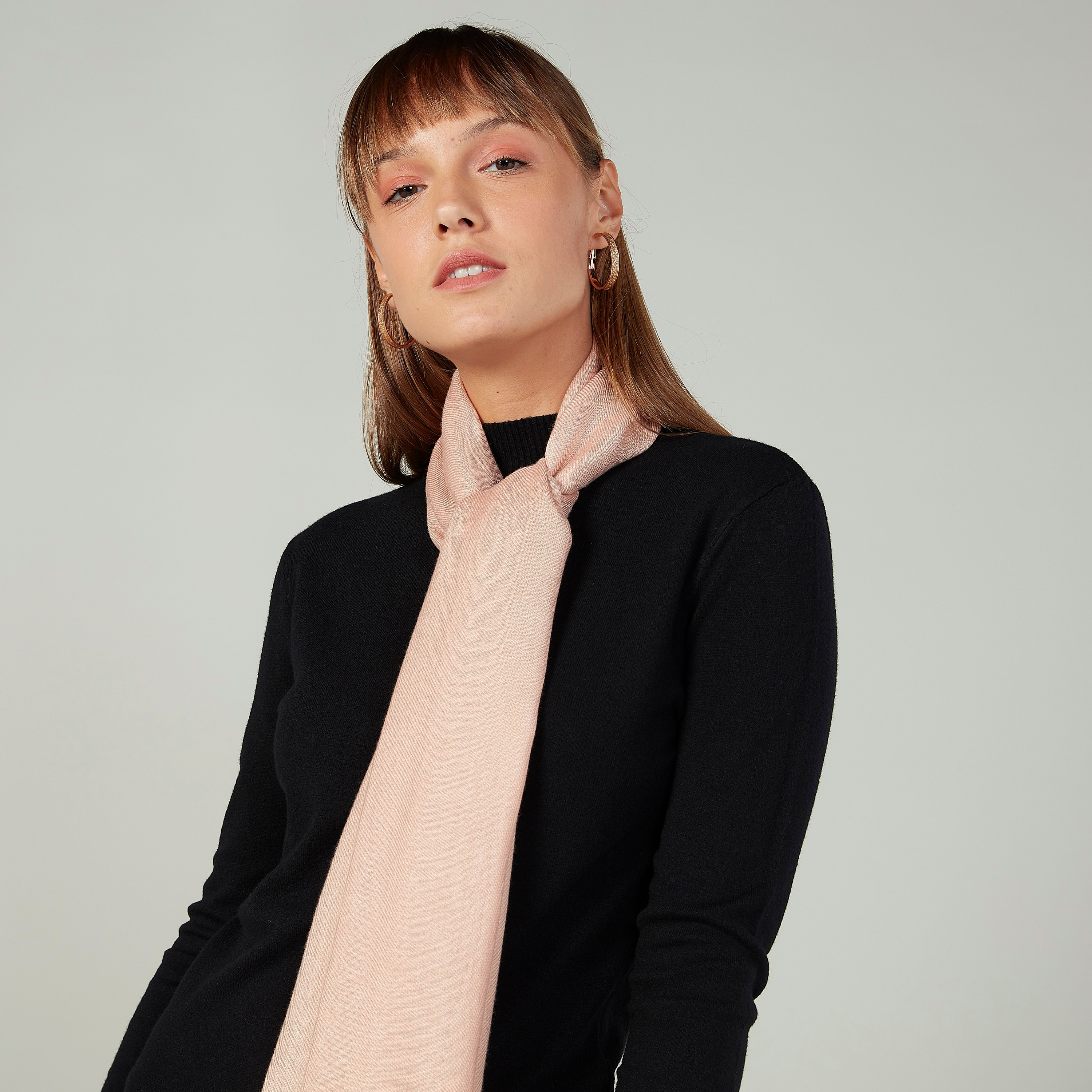 Plain Scarf with Fringes-women-winterwear-scarves-image-2