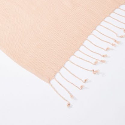 Plain Scarf with Fringes