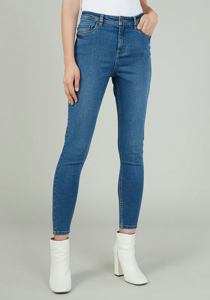 Full Length Jeans with Pocket Detail-Jeans-image-0