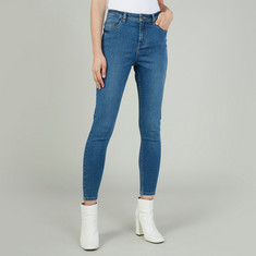 Full Length Jeans with Pocket Detail