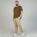 Plain T-shirt with Crew Neck and Short Sleeves-Tops-thumbnail-1
