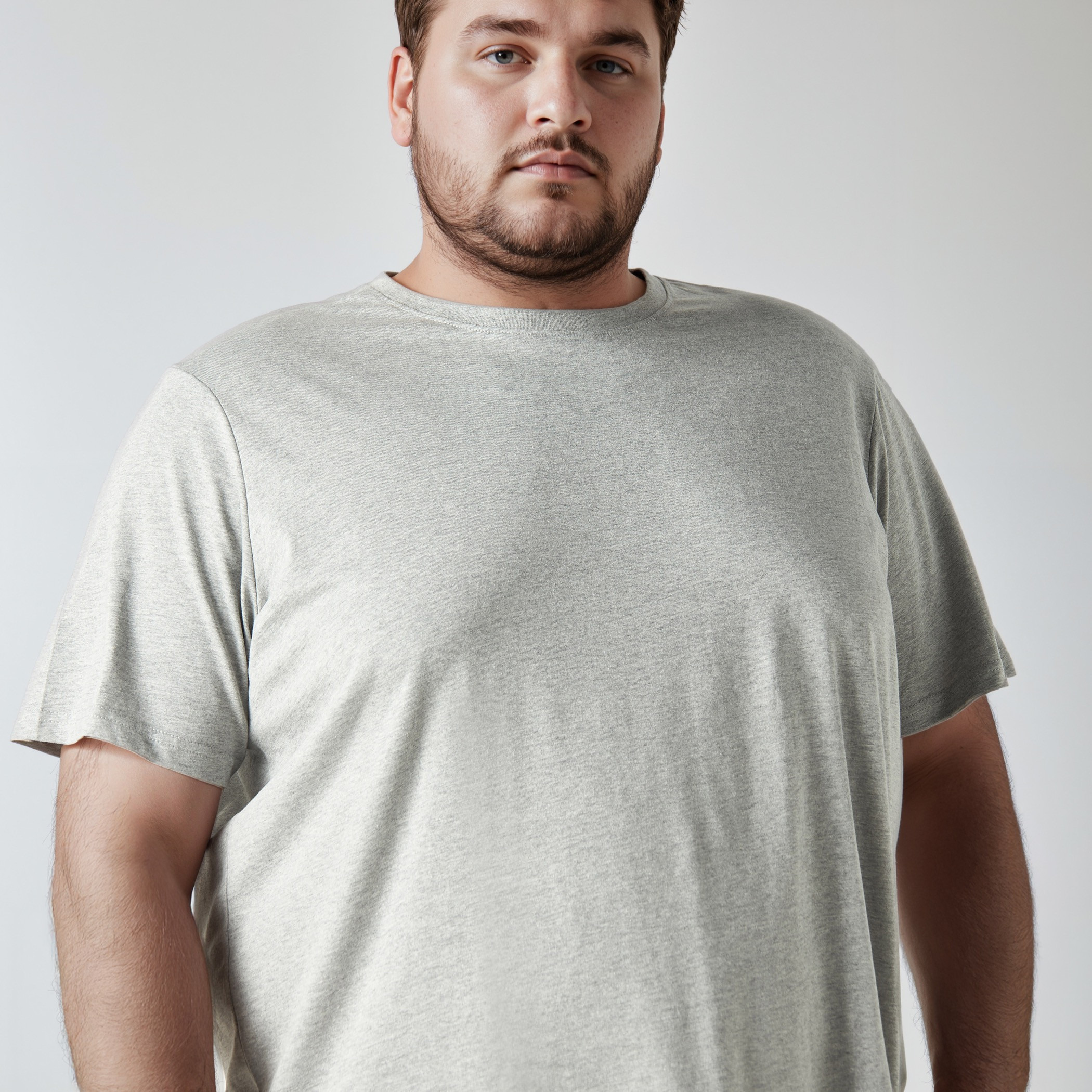 تيشيرت سادة بياقة مستديرة وأكمام قصيرة-men-clothing-nightwear-tshirts-image-4