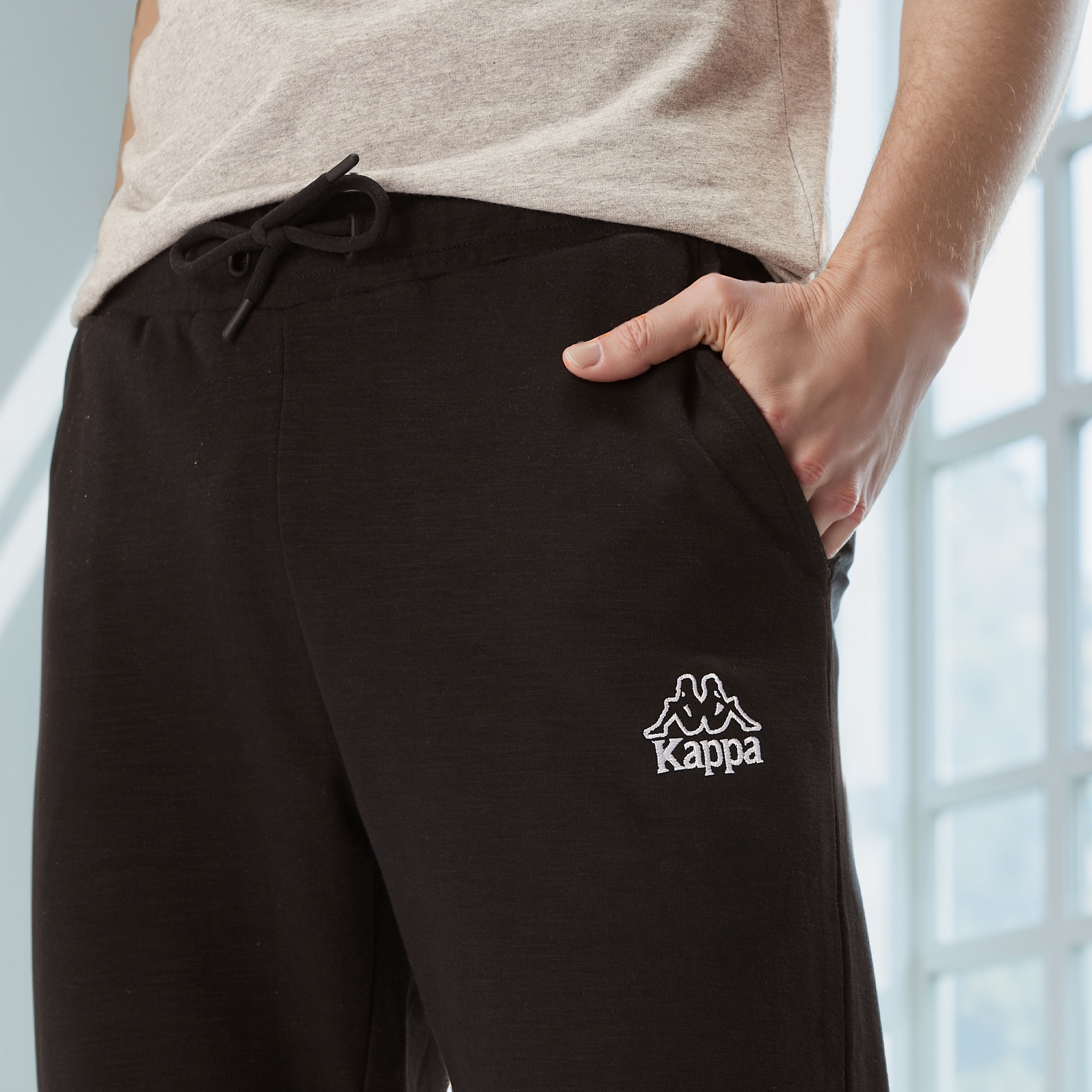 Kappa Regular Fit Pants with Drawstring Closure & Pocket Detail-men-clothing-sportswearandactivewear-bottoms-joggers-image-4