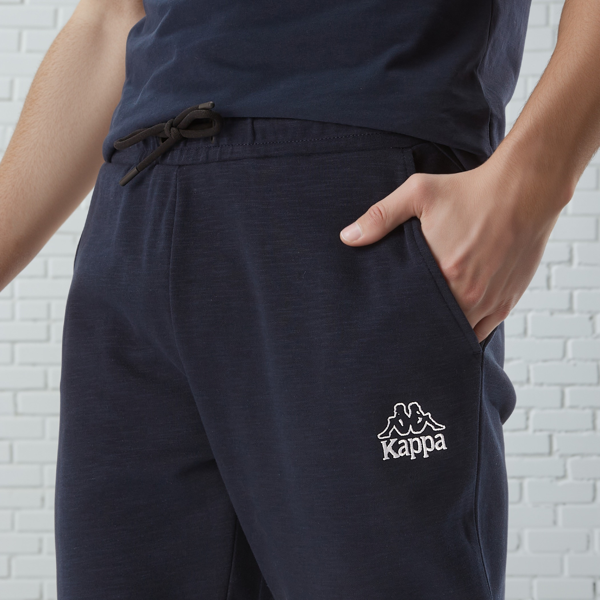 Kappa Regular Fit Pants with Drawstring Closure & Pocket Detail-men-clothing-sportswearandactivewear-bottoms-joggers-image-3
