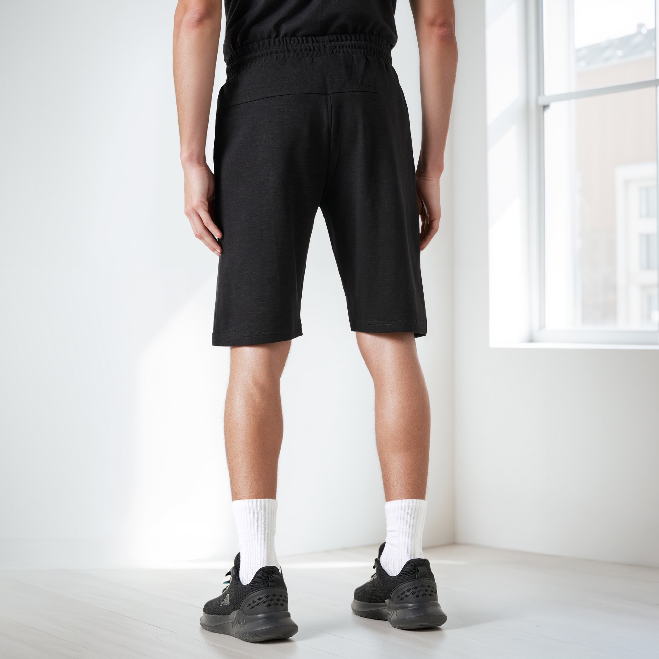 Kappa Regular Fit Shorts with Drawstring Closure and Pocket Detail-men-clothing-bottoms-shorts-image-3