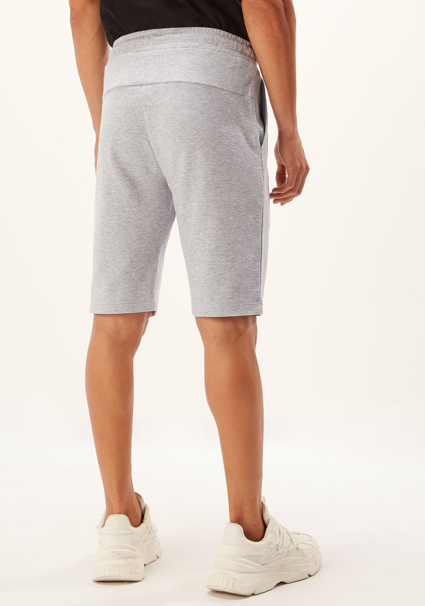 Kappa Solid Shorts with Pocket Detail and Drawstring-Bottoms-image-3