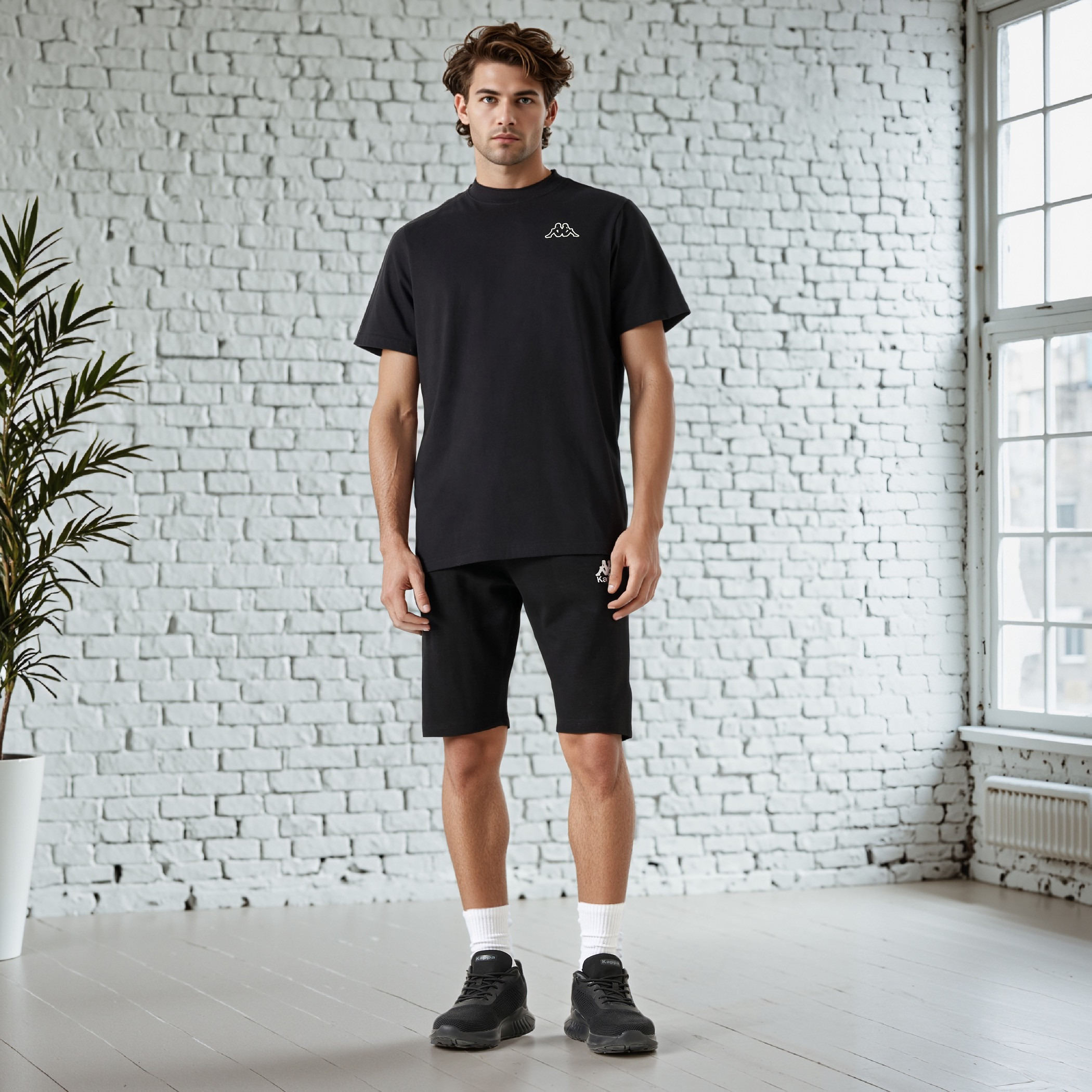 Kappa Relaxed Fit Crew Neck T-shirt with Short Sleeves-men-clothing-sportswearandactivewear-tshirtsandpolos-image-2