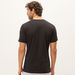 Kappa Solid Crew Neck T-shirt with Short Sleeves-T Shirts-thumbnail-3