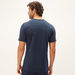 Kappa Solid Crew Neck T-shirt with Short Sleeves-T Shirts-thumbnail-3