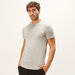 Kappa Solid Crew Neck T-shirt with Short Sleeves-T Shirts-thumbnailMobile-0