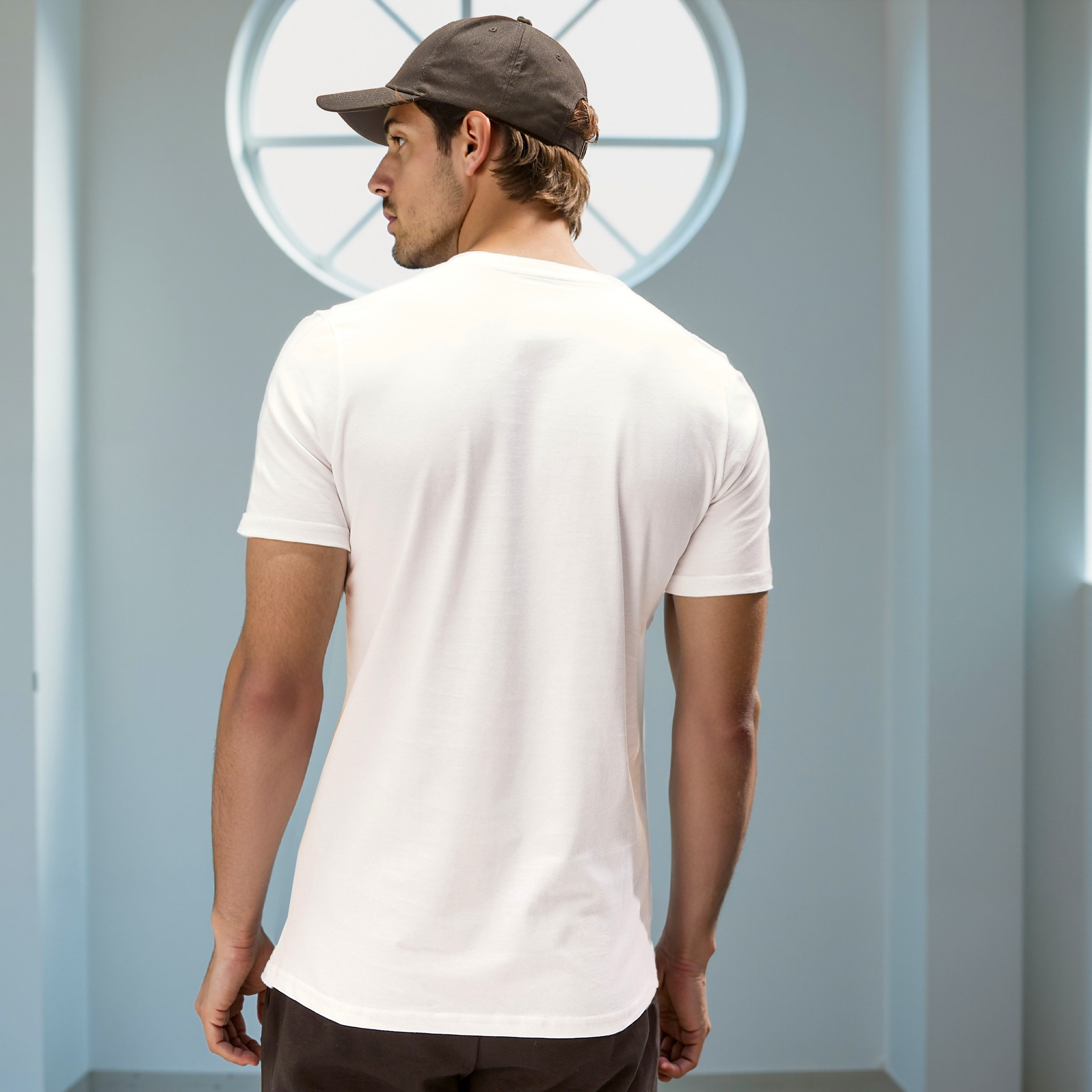 Kappa Relaxed Fit Crew Neck T-shirt with Short Sleeves-men-clothing-sportswearandactivewear-tshirtsandpolos-image-3