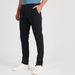 Solid Chinos with Pockets and Button Closure-Pants-thumbnail-0
