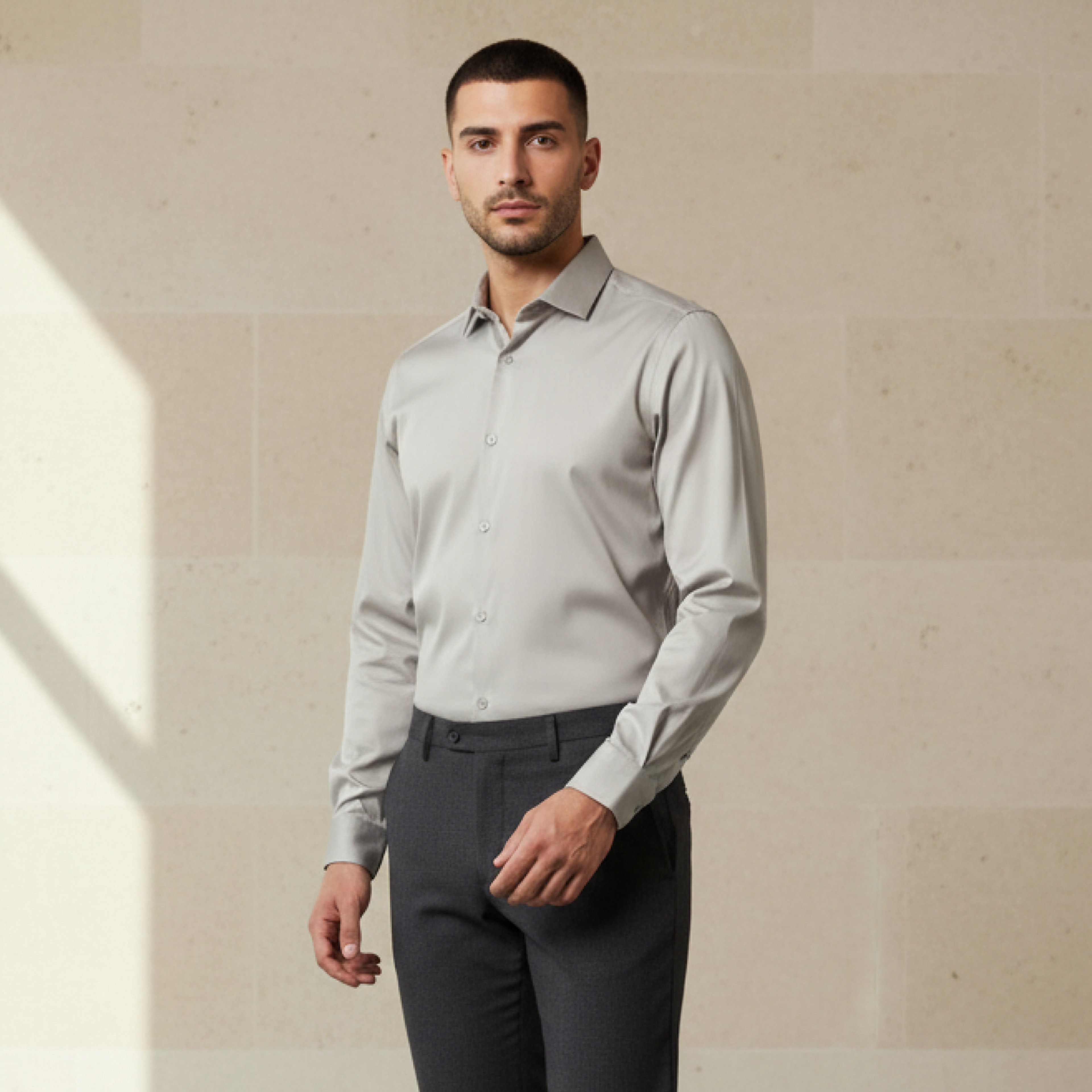 Men Regular Fit Spread Collar Long Sleeves Shirt-PROMO_SP_OM_2FOR18_130625-image-1