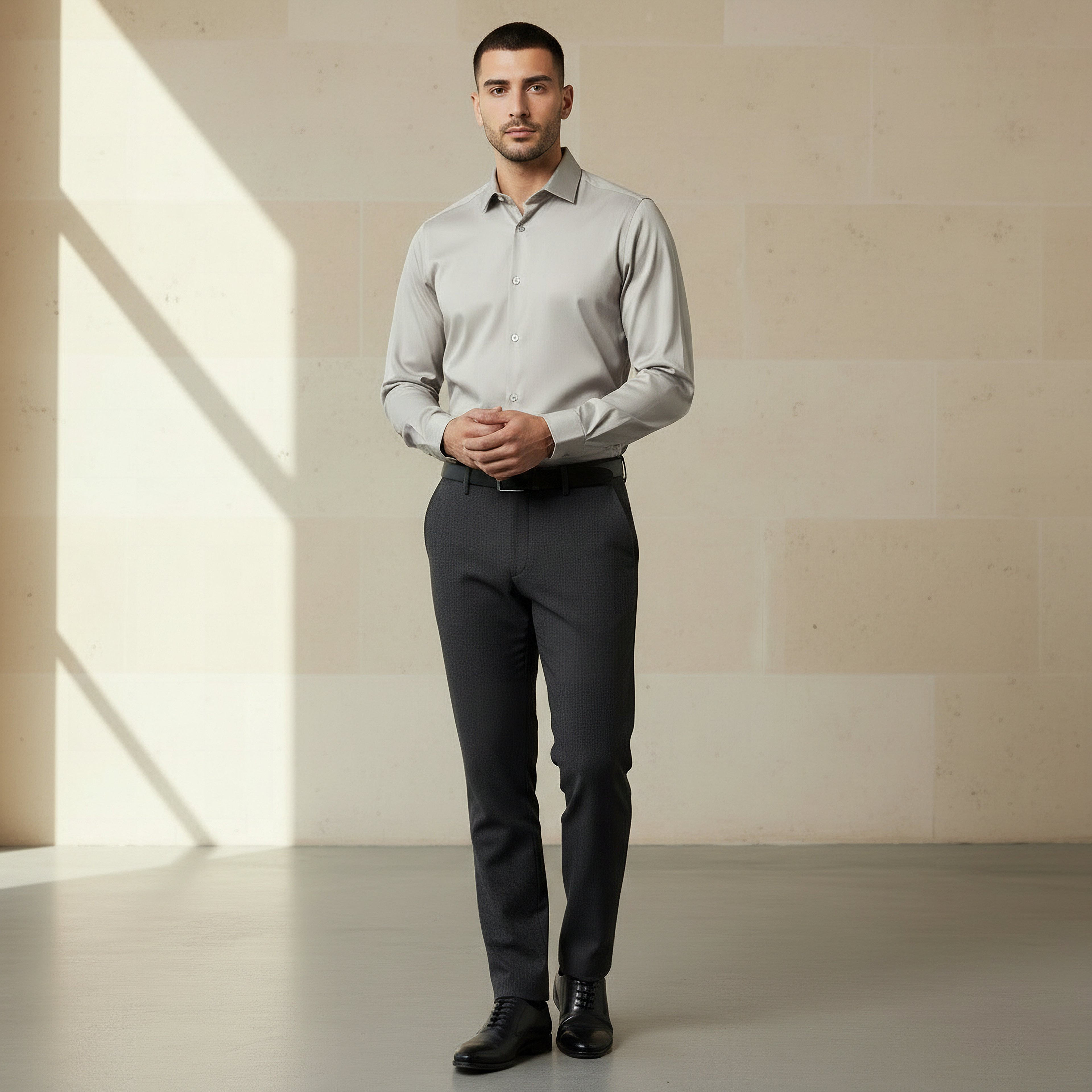 Men Regular Fit Spread Collar Long Sleeves Shirt-PROMO_SP_OM_2FOR18_130625-image-2