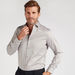 Solid Formal Shirt with Long Sleeves and Button Closure-Shirts-thumbnail-2