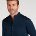 Solid Formal Shirt with Mandarin Neck and Long Sleeves-Shirts-thumbnail-2