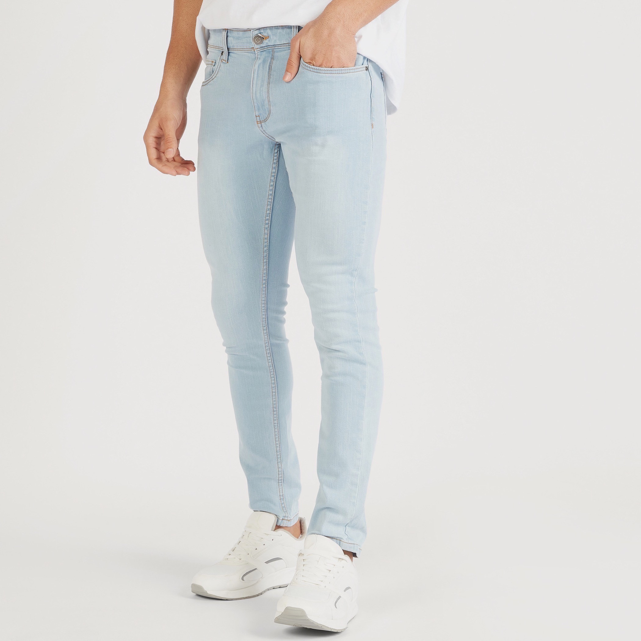 White denim jeans for outlet men