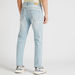 Solid Mid-Rise Jeans with Pockets and Button Closure-Jeans-thumbnailMobile-3